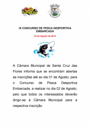 Abertas as inscrições para o concurso de pesca desportiva embarcada