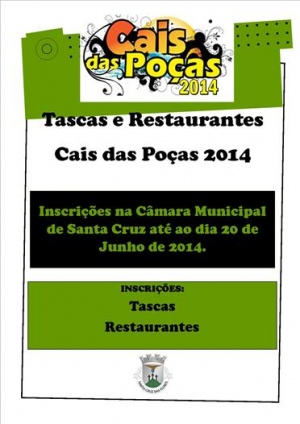 Inscrições Tascas e Restaurantes Cais das Poças 2014