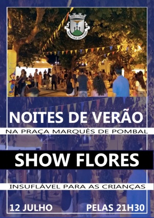 Noites de Ver&atilde;o na Pra&ccedil;a Marqu&ecirc;s de Pombal dia 12 de julho pelas 21:30h