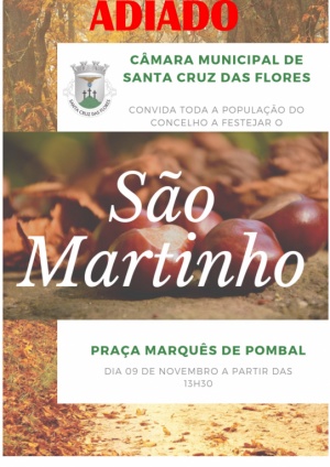 Comemora&ccedil;&otilde;es do Dia de S&atilde;o Martinho adiado para dia 12 de novembro