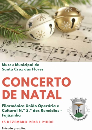 Concerto de Natal no dia 15 de dezembro no Museu Municipal