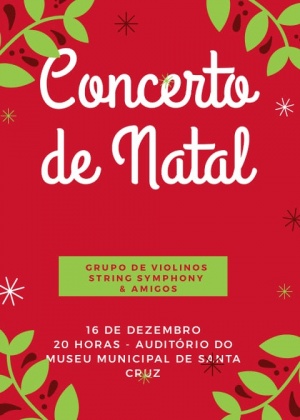 Concerto de Natal dia 16 de dezembro no Museu Municipal
