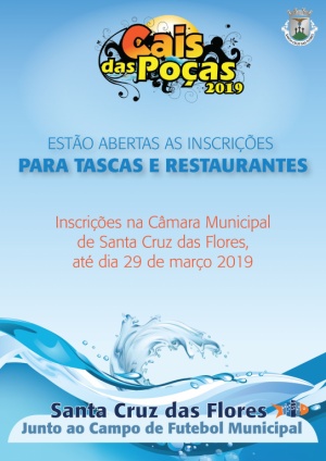 Inscri&ccedil;&otilde;es para as Tascas Cais das Po&ccedil;as 2019