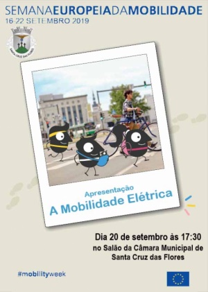 C&acirc;mara Municipal de Santa Cruz das Flores promove apresenta&ccedil;&atilde;o sobre a Mobilidade El&eacute;trica, no &acirc;mbito da Semana Europeia da Mobilidade