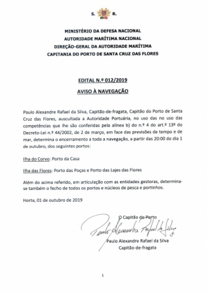 Aviso &agrave; navega&ccedil;&atilde;o