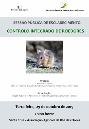 Sess&atilde;o p&uacute;blica de esclarecimento - Controlo integrado de roedores