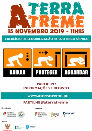 Exerc&iacute;cio de sensibiliza&ccedil;&atilde;o nacional "A terra treme"