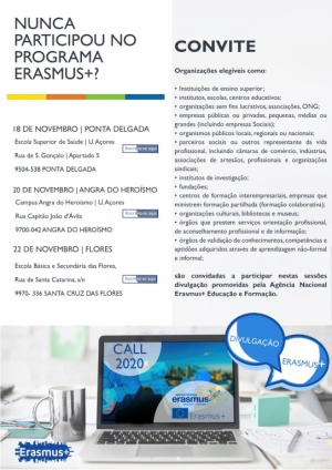 Sess&atilde;o de divulga&ccedil;&atilde;o do programa Erasmus em Santa Cruz das Flores