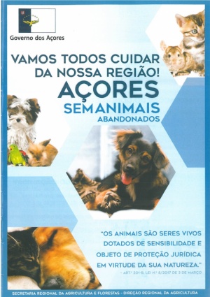 &ldquo;Vamos todos cuidar da nossa Regi&atilde;o! A&ccedil;ores sem animais abandonados!&rdquo;