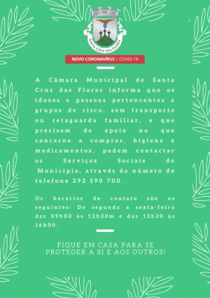 C&acirc;mara presta apoio a idosos e grupos de Risco