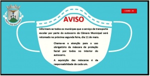Aviso - Transporte escolar