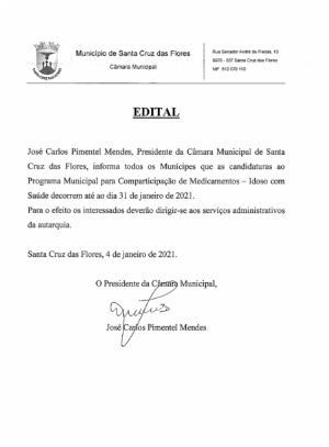 Abertura de Per&iacute;odo de Candidaturas Para Comparticipa&ccedil;&atilde;o Medicamentos - Idoso com Sa&uacute;de