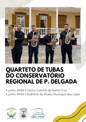Atua&ccedil;&atilde;o do Quarteto de Tubas do Conservat&oacute;rio Regional de Ponta Delgada
