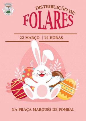 Distribui&ccedil;&atilde;o de Folares dia 22 mar&ccedil;o pelas 14h