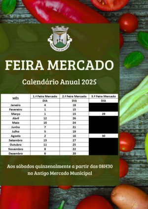 Feira Mercado - Calend&aacute;rio Anual 2025