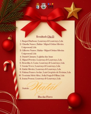 Resultados do 2&ordm; Sorteio de Natal realizado em Santa Cruz das Flore