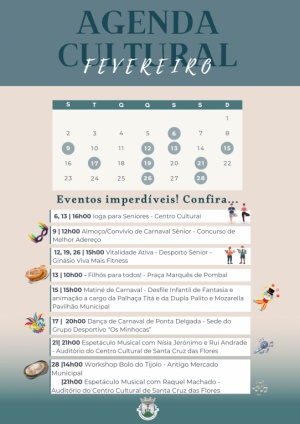 Agenda Cultural &ndash; Fevereiro